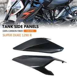 For KTM 1290 Super Duke R Superduke 1290 2017 2018 2019 100% Carbon Fibre Tank Side Panels Fairings Motorcycle Accessories