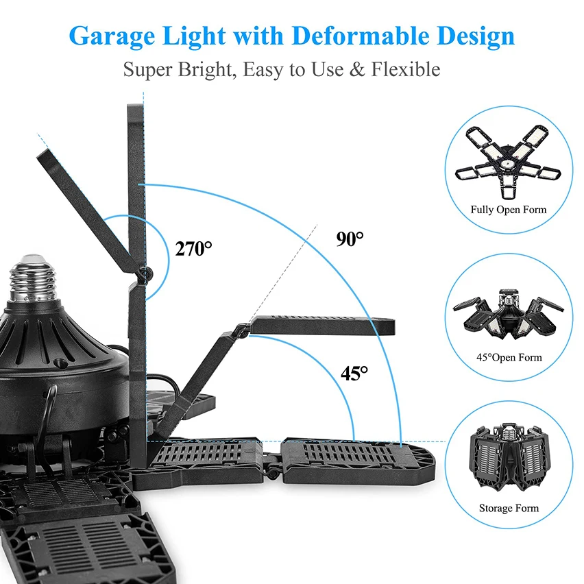 Imagem -03 - Lâmpada de Trabalho do Teto Led para Iluminação Poderosas Luzes de Garagem Oficina Garagem Armazém com Loja 15000 Lumen 150w