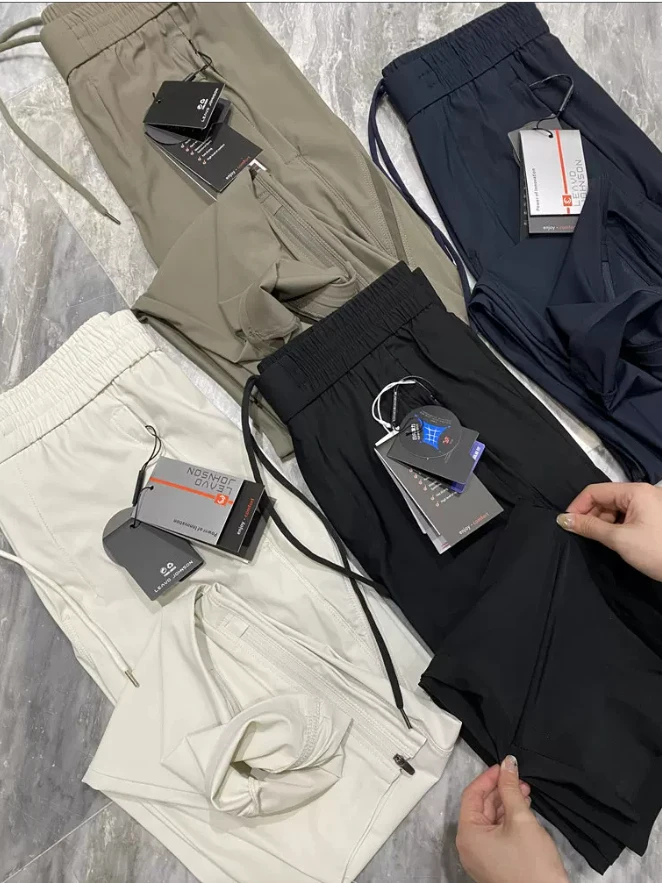 

Leavo Johnson Men's Fashionable Lightweight Quick Dry Outdoor Casual Pants Breathable Straight Leg Pants Summer 2026