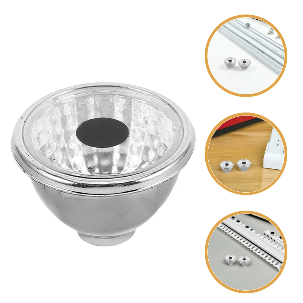 

50pcs Spotlight Cup Plastic Lamp Shade 2 5cm Solar Lights Outdoor Decorative Small Light Cover Replacement LED Eyes Garden
