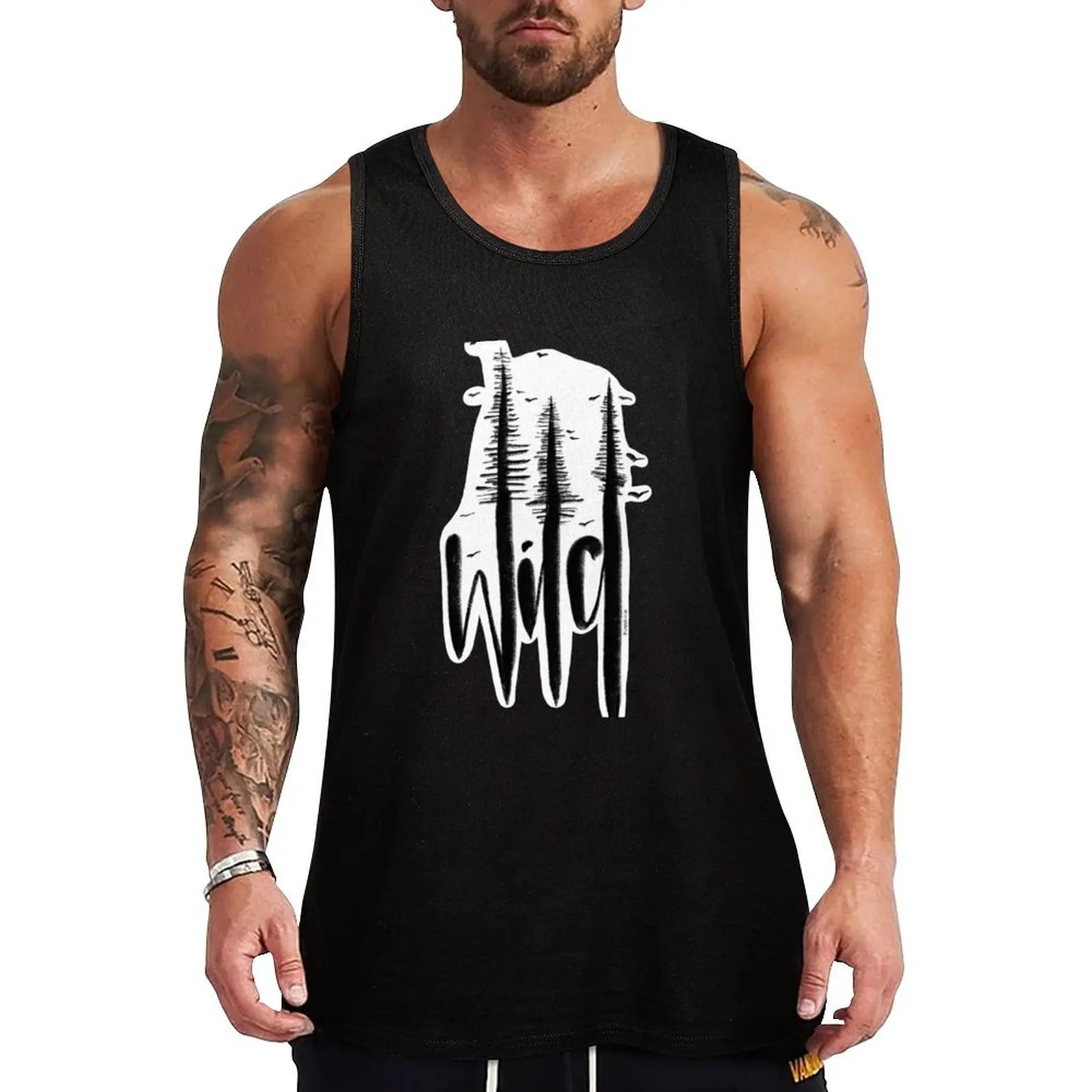 

Wild Tank Top basketball gym shirt man singlet for men fitness clothing for men