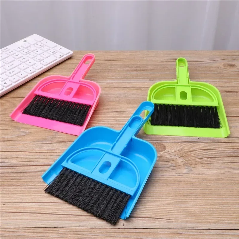 

Candy Color Mini Cleaning Brush Small Broom Dustpans Set Desktop Sweeper Garbage Cleaning Shovel Household Cleaning Tools