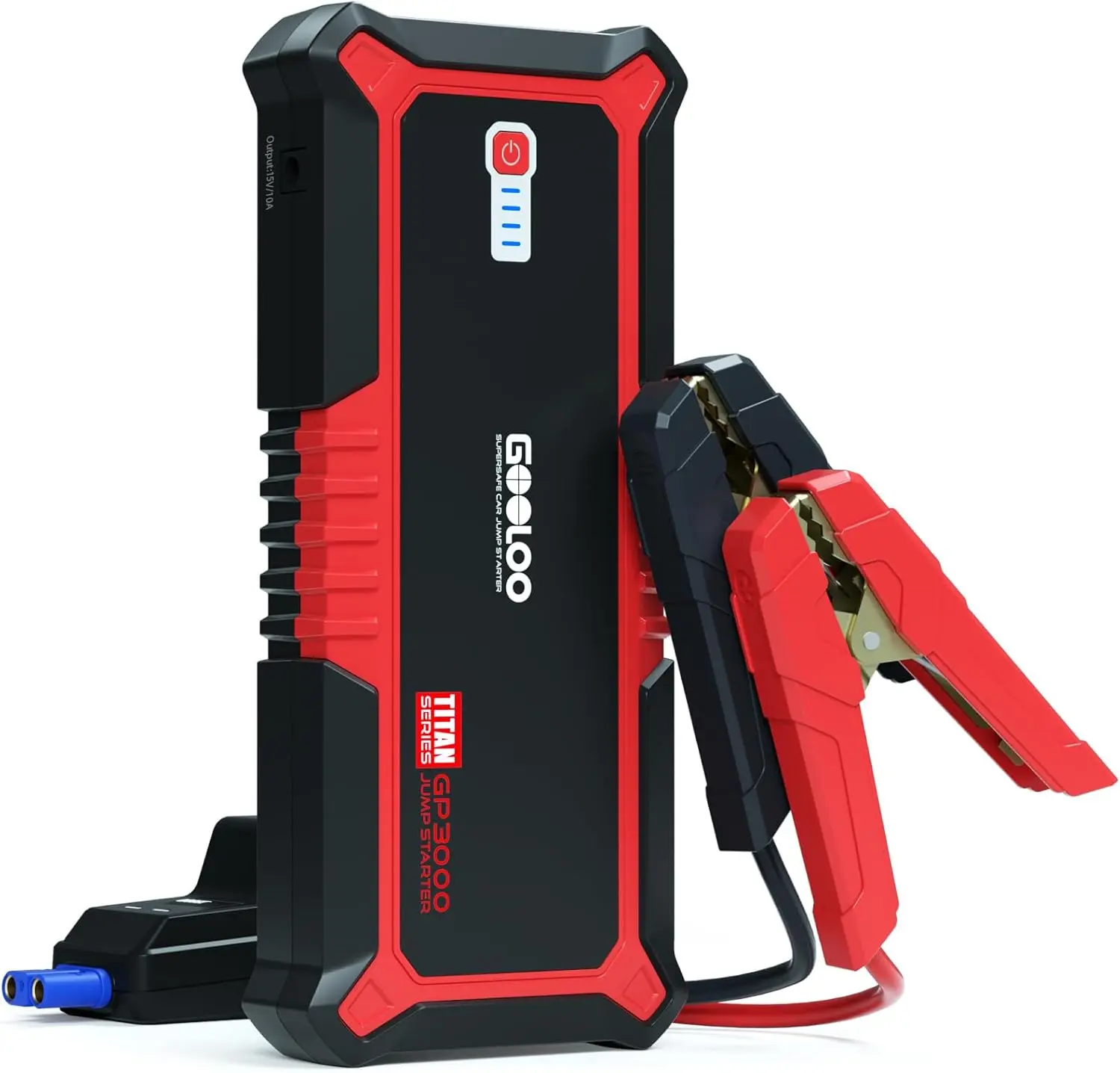 

3000A Jump Starter for 12V Cars, Up to 9L Gas or 7L Diesel, USB Quick Charge & Type-C, Portable Power Pack