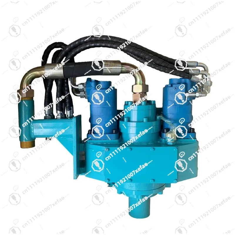 Molten steel well drilling rig, hydraulic excavator, rotary hammer compressor, connected to rock drilling equipment power head
