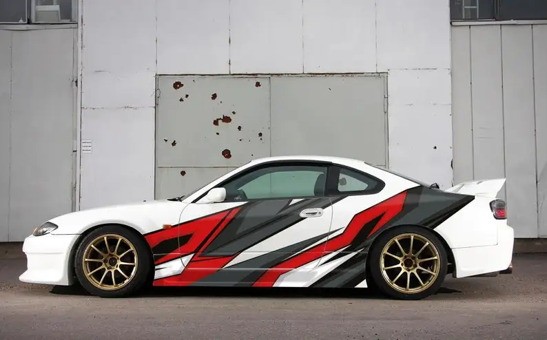 

design graphic lightning abstract custom fit any car racing stripes side wrap car livery decal vinyl sticker