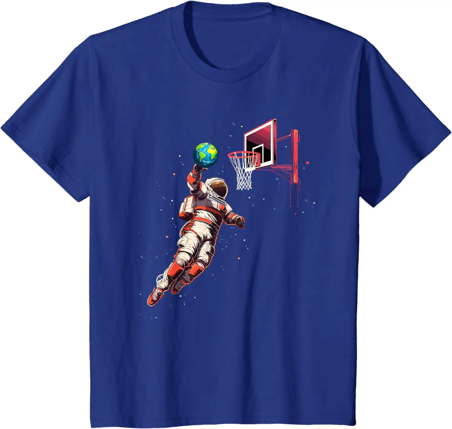 Astronaut Basketball Outer Space Gifts Men Kids Women Space T-Shirt