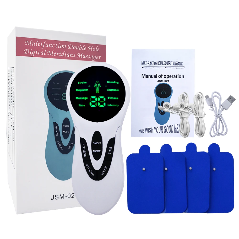 Machine électrique Tens 8 modes EMS, Acupuncture, Massage corporel, thérapie numérique, masseur, soulagement de la douleur, stimulateur Tens, électrostimulateur