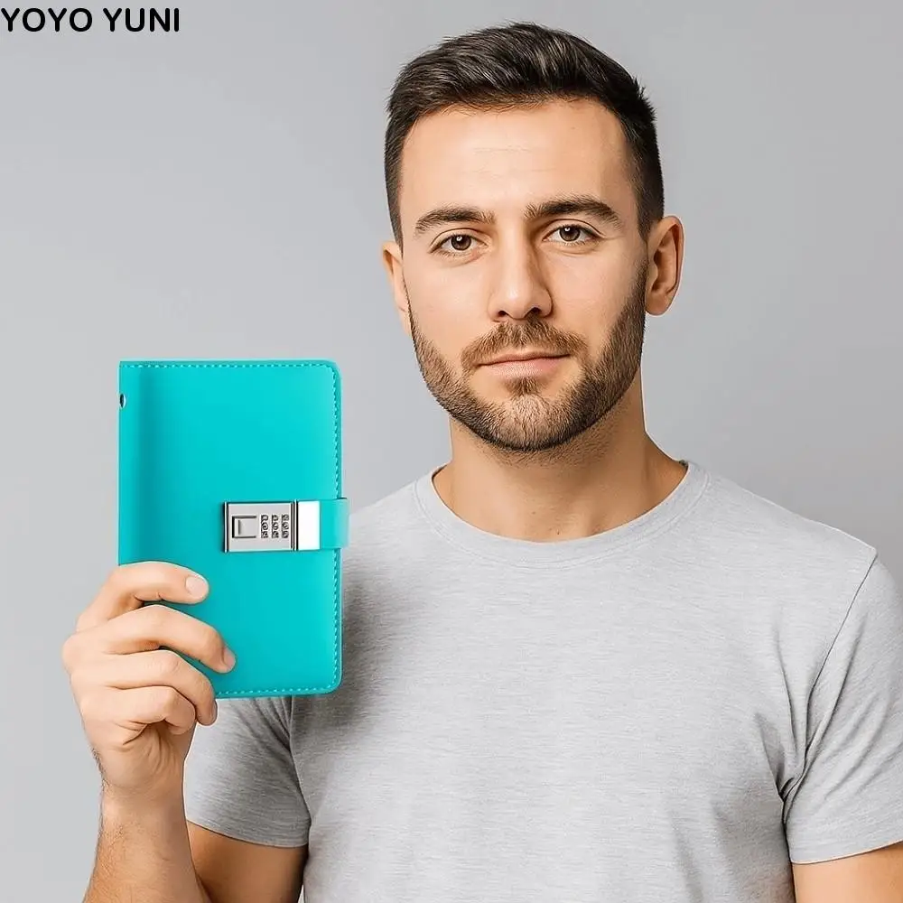 A6 Code Notebook for Money Solid Color Anti-splash Water Cash Budget Ledger Diary Notepad Daily Plan