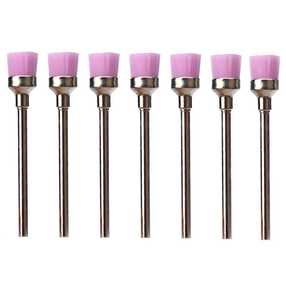 7 piezas de brocas para uñas de piedra de cerámica, fresas para limpieza de cutículas, rebabas, limas para uñas, herramienta de pedicura, accesorios combinados