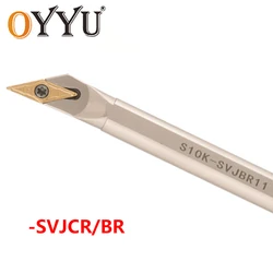 OYYU S10K-SVJCR11 S10K-SVJBR11 S12M-SVJBR11 S16Q-SVJBR11 S20R-SVJBR16 White Nickel Coated Internal Turning Tools SVJCR SVJBR CNC