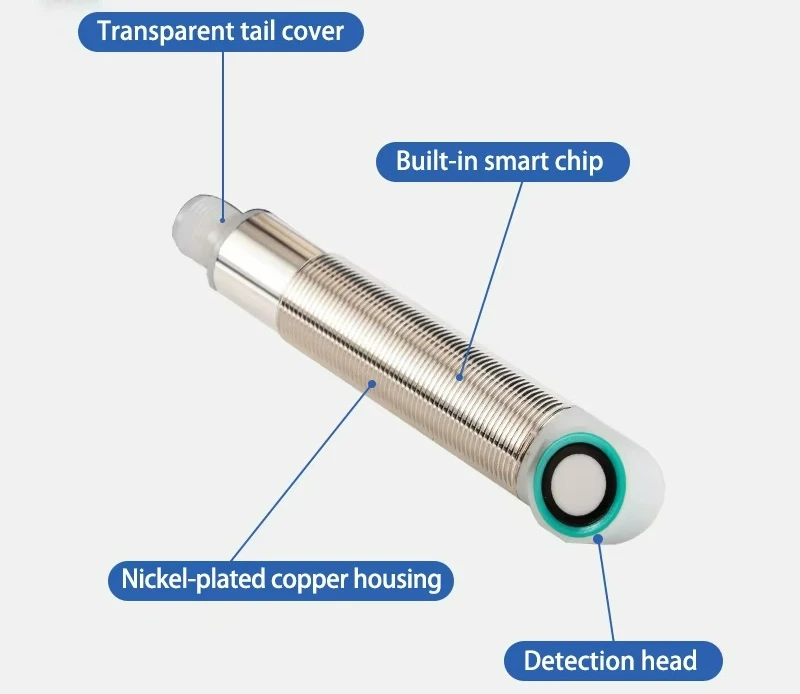 Waterproof ultrasonic proximity sensor with 500mm detection distance PNP/NPN switch 4-20MA/0-10V analog