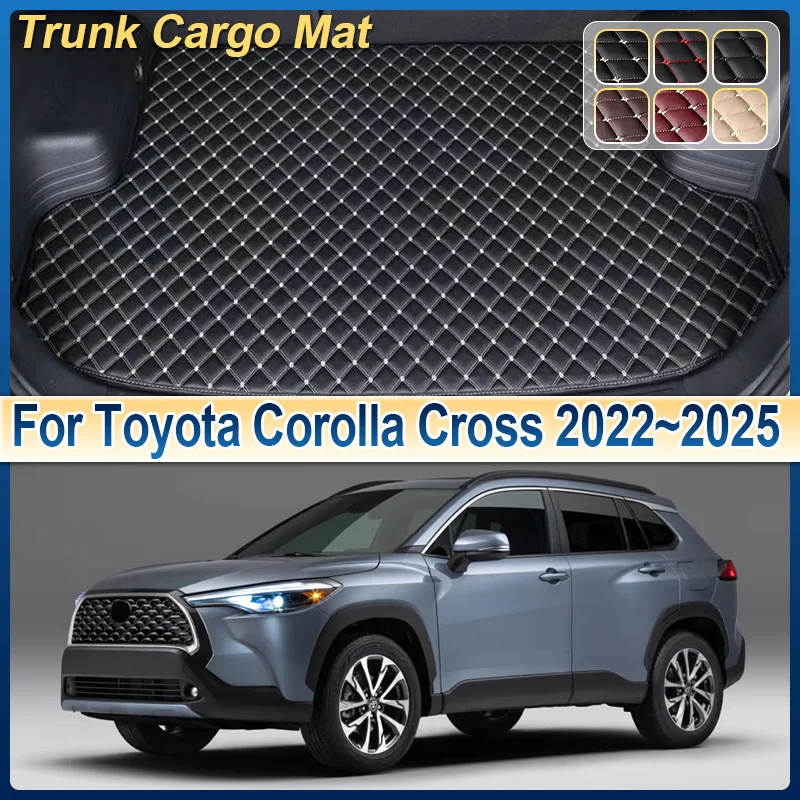 Car Trunk Mat For Toyota Corolla Cross XG10 2022~2025 Anti-dirty Cargo Boot Mats Storage Cushion Carpet Accessories 2023 2024