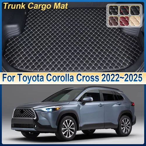 Estera de maletero de coche para Toyota Corolla Cross XG10 2022 ~ 2025, esteras de maletero de carga antisuciedad, cojín de almacenamiento, accesorios de alfombra 2023 2024