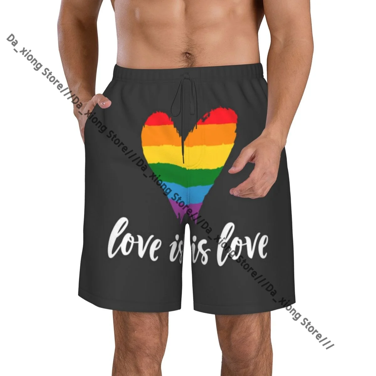 

Мужские купальники Love Is Love Шорты для плавания Плавки Пляжные шорты Купальники для плавания