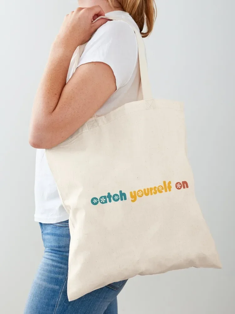 Catch yourself on Tote Bag reusable grocery bags eco pack shopper bags for women Tote Bag