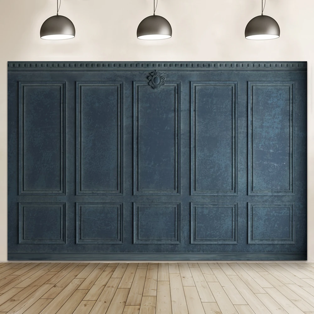 خمر داخلي الأزرق الأبيض جدار خلفية الإطار الأوروبي الحديثة القلعة الأسمنتي جدار الزفاف التصوير خلفية صور الدعائم