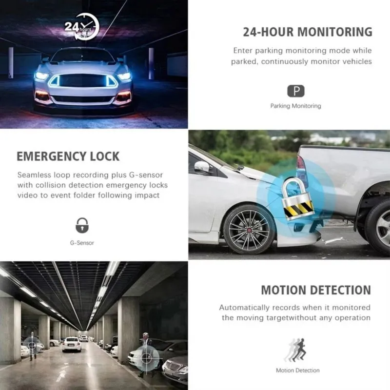 Super Sale 3 Channel WiFi Car Dash DVR Cam 1080P 3-Screen Car Driving Recorder Camera Dashcam Camcorder for Car Monitor