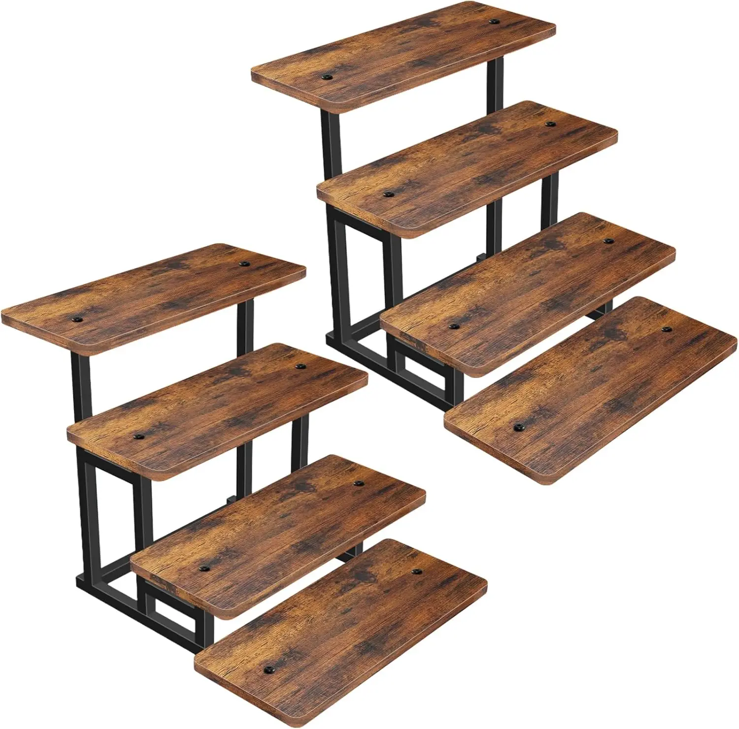 

4-Tier Wooden Cupcake Stand Set for 50 Cupcakes, Wedding Party Display Tray