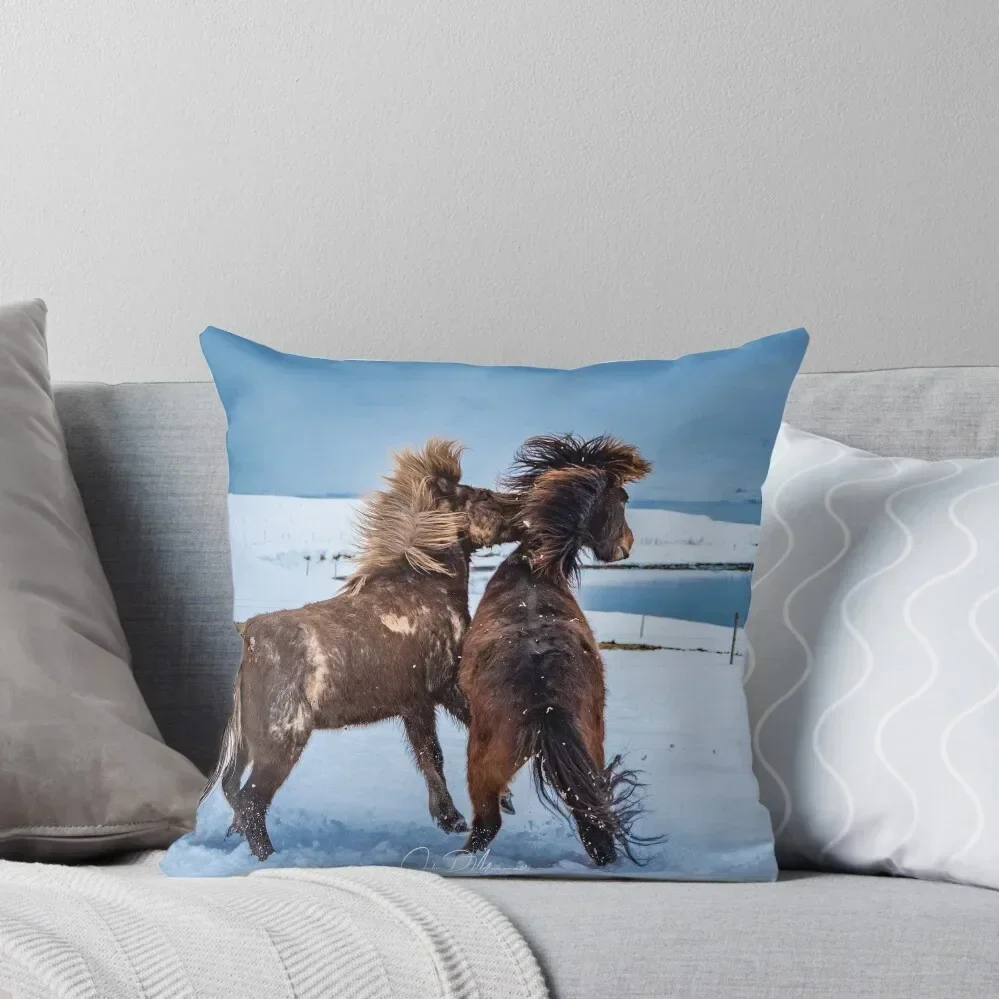 

Icelandic Horses Throw Pillow Pillow Case Christmas Throw Pillows Covers Cushion Cover pillow