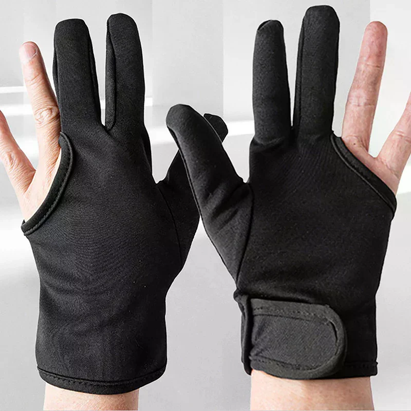 Barber Hairdressing Three Fingers Glove Heat Resistant Finger Protect Hair Straightening Curling Styling Accessories