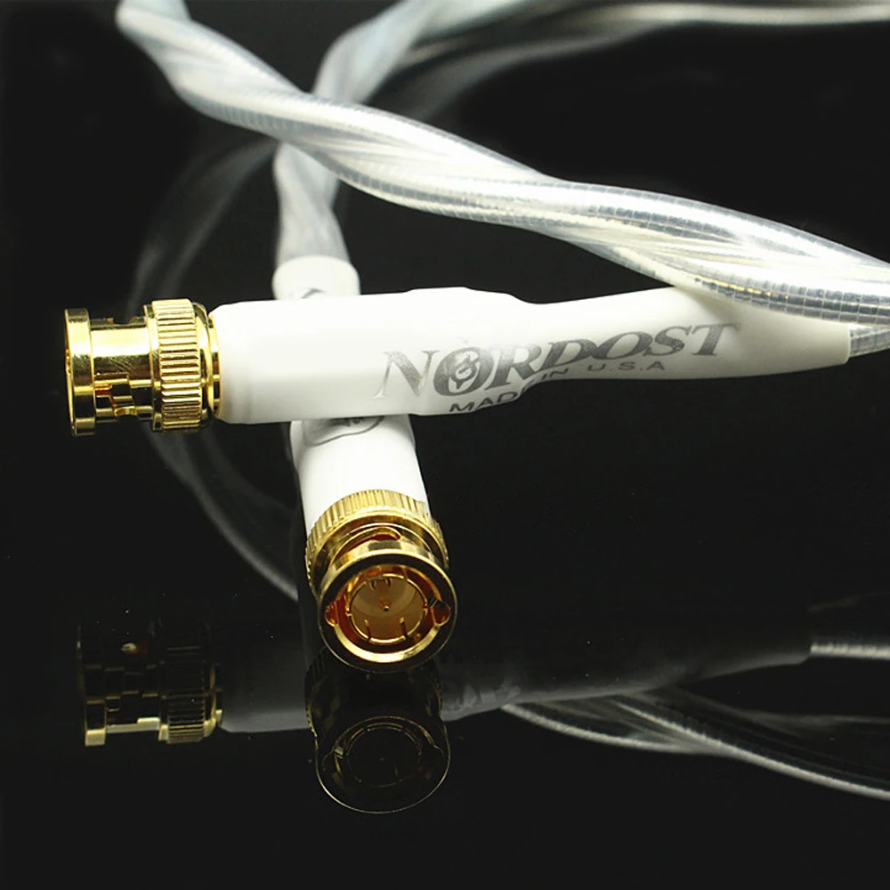 Imagem -03 - Cabo Coaxial Digital de Cobre e Prata Banhado Hifi hd Nordost Odin Bnc Linha de Áudio 75ohm Cristal