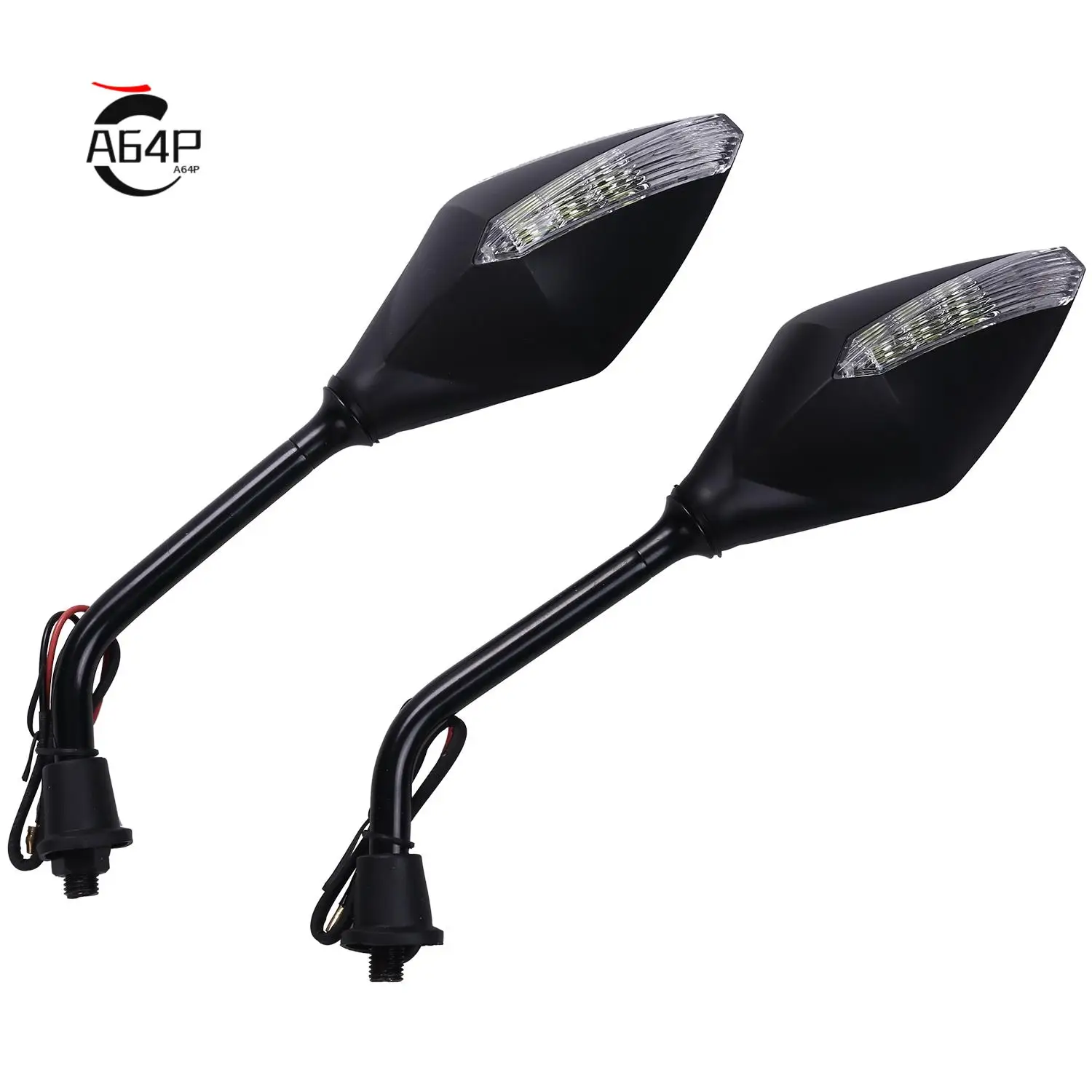 

A64P-1 Pair Universal Motorcycle Led Turn Signals 5 Colors Available Motorcycle Rearview Mirrors Scooter Indicator Motorcycle Mi