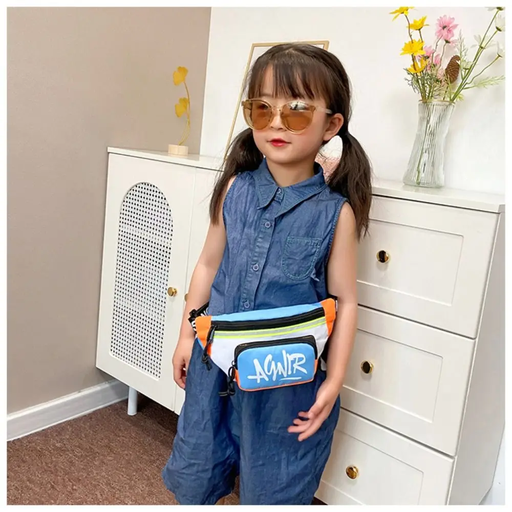 New Baby Mini marsupi Oxford Cute Letter Girls Boys Banana Bag Fashion marsupio Kids Shoulder Crossbody Chest Belt Bags