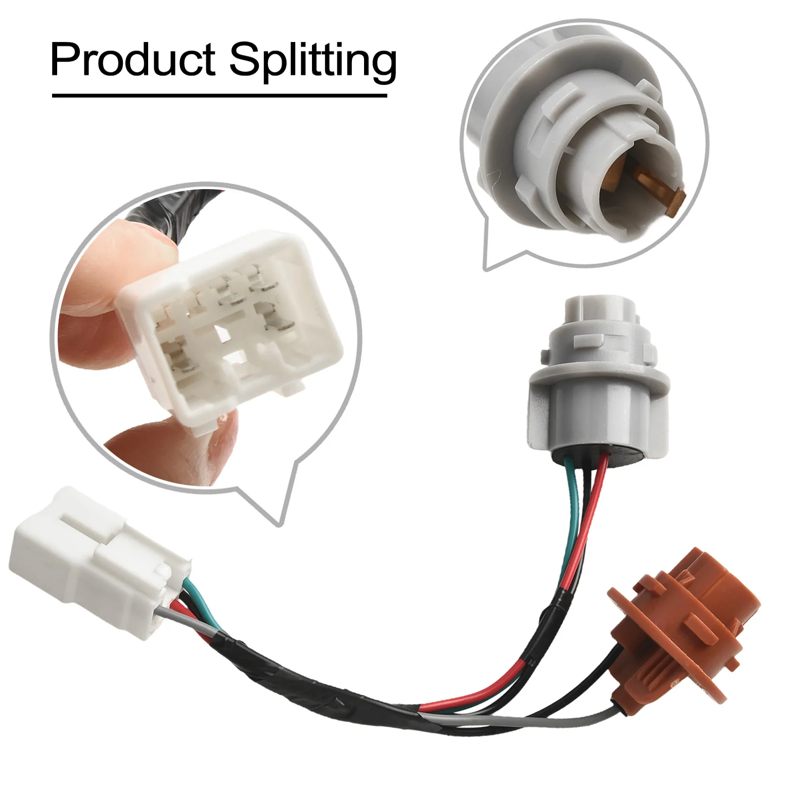 Rear Light Socket Tail Light Socket Car Maintenance Non-Deformation Material Wear-Resistant Design Feature Rear