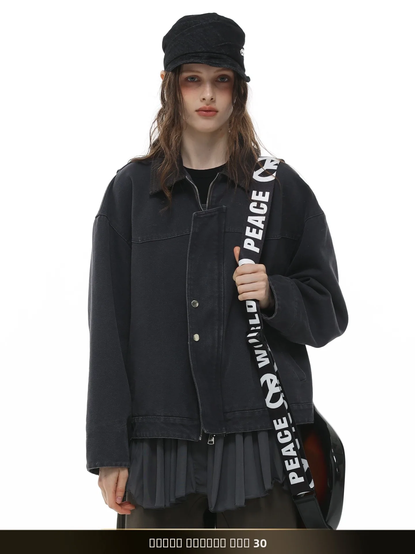 

Ретро-японская куртка свободного кроя из вельвета с лоскутным воротником для пар, осенняя новинка, повседневная верхняя одежда в стиле барн.