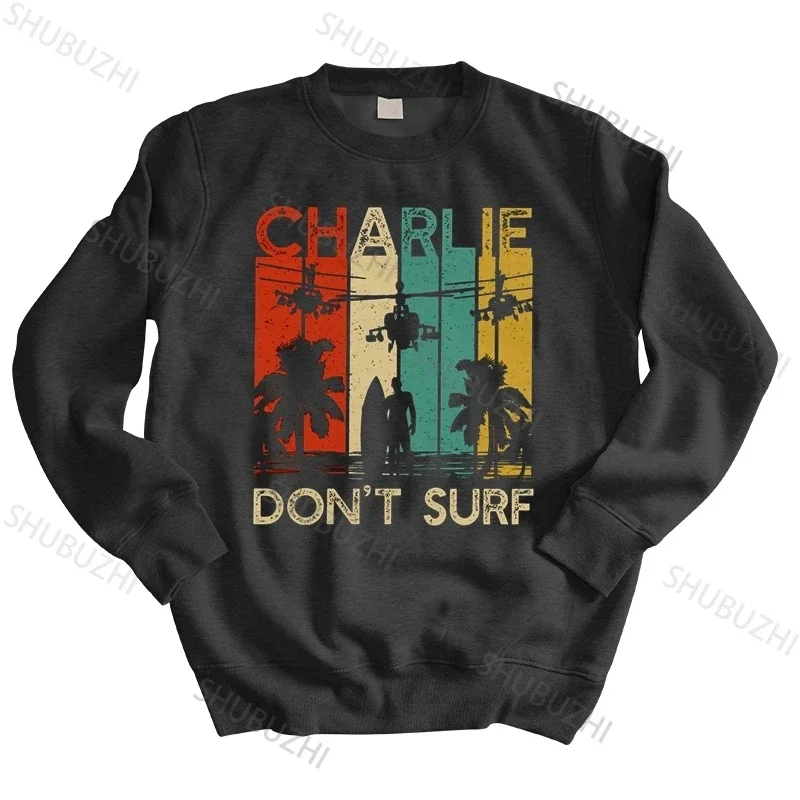 Men streetwear sweatshirt Vintage Charlie Don't Surf hoodies Military Vietnam War Apocalypse brand hoodie drop shipping