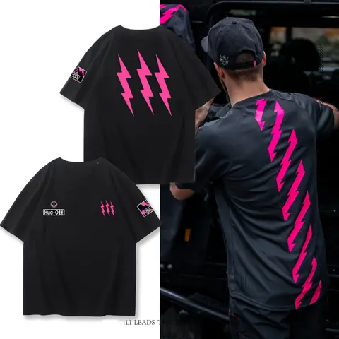 PMuc-Off Earth Slope T Shirt Ride or Die Cycling Clothes Men's and Women's Summer Cotton Loose Short Sleeve Half Sleeve