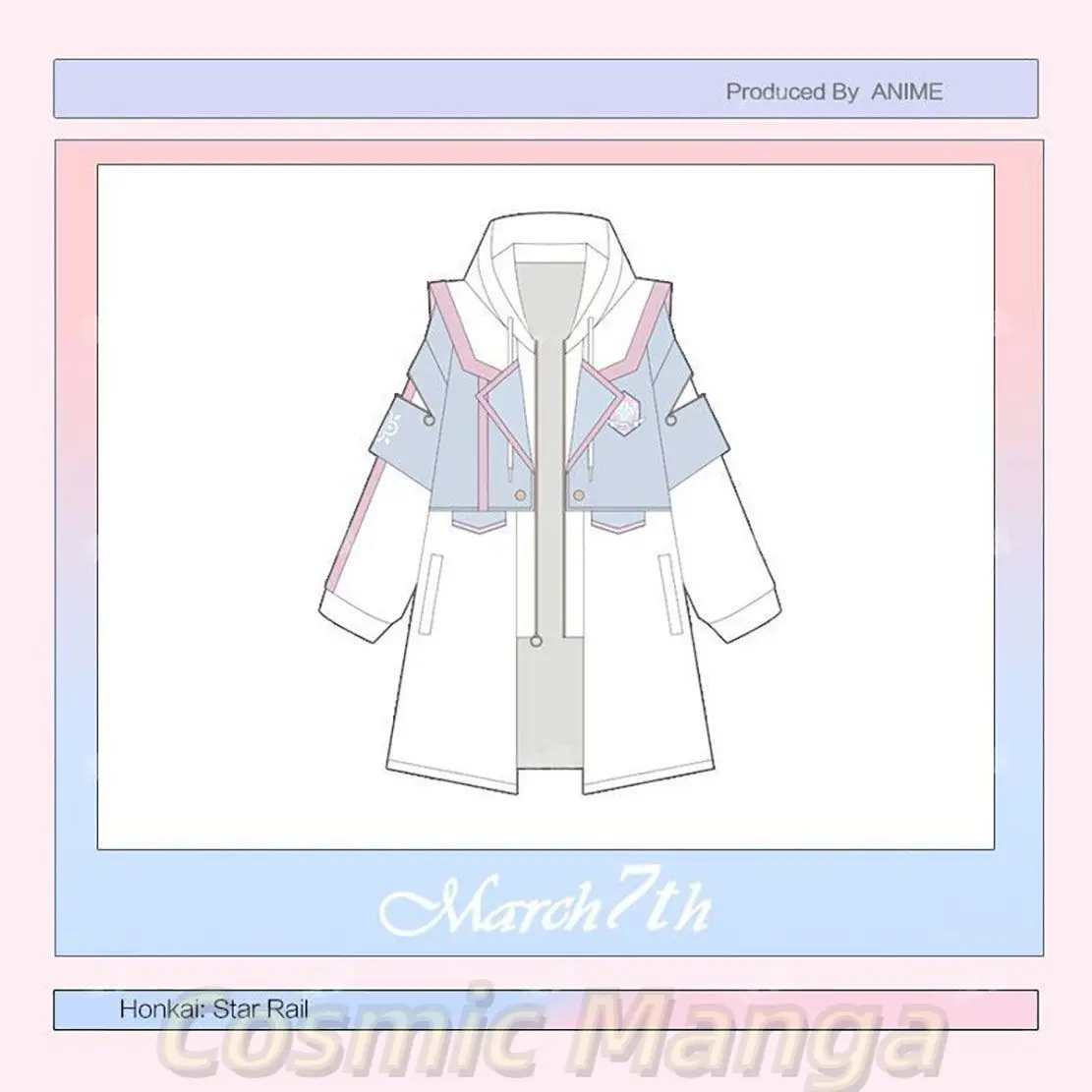 

Honkai: Star Rail March 7th Anime Cosplay Trench Coat Hood Hoodie Sweatshirts Men Woman Pullover Coat Sportswear Halloween Gift