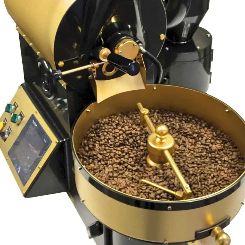 Coffee roasters with electric and gas roasting, different sizes