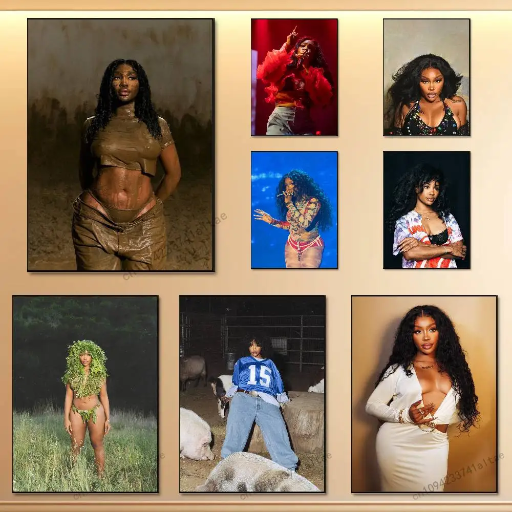 

Beautiful Singer S-SZA Poster High Perfect Gift Quality Wall Art For Home Office Bedroom Living Room Hallway Bar