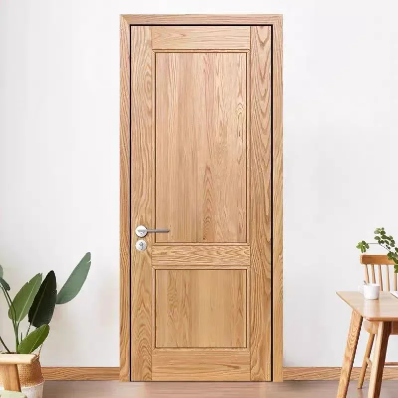 Customizable Wood Bedroom Door Interior House Entry Door Front Aesthetic Ready House Puertas Para Dormitorio Home Furniture