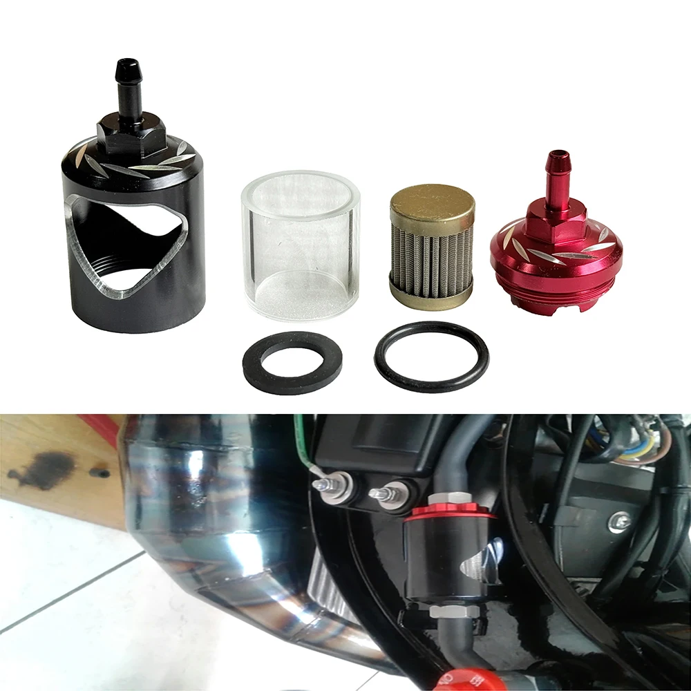 

High Performance Oil Filter High-Flow Alloy Motor Oils Filter Stainless Steel Core Glass Perspective Filter For Easy To Use
