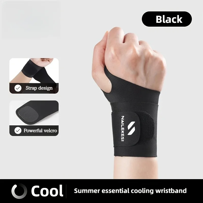 1Pcs sports wristband Cool fabric Soft and comfortable Light and breathable Fit the wrist High elasticity and adjustable