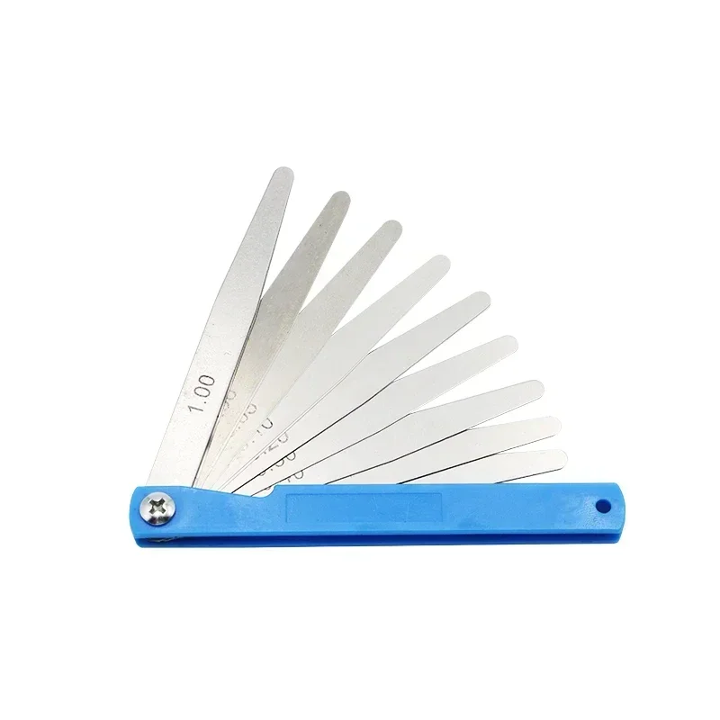 SHANHR 0.02-1.00mm Metric Gap Measure Feeler Gauge Tool Silver Color