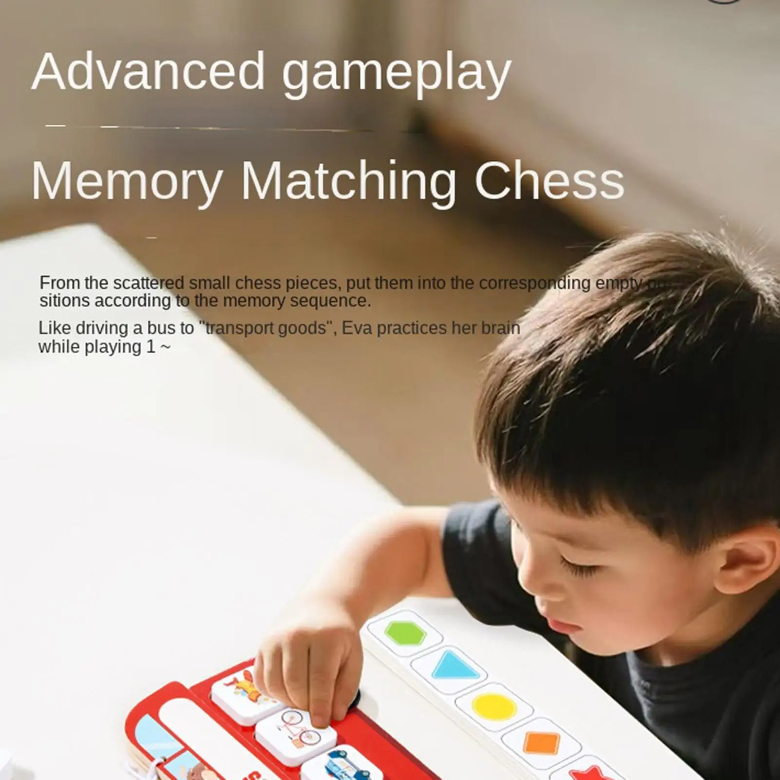 Wooden Matching Memory Game for Kids Educational Learning Toys Concentration Training Chess Board Game Birthday Holiday Gift
