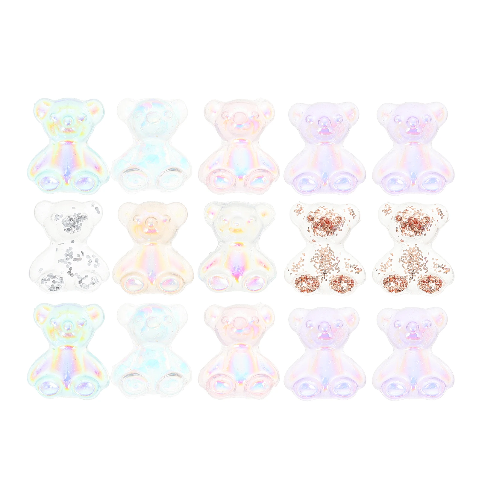 

80pcs Art Accessory Bear Charms Manicure nament 3D Cartoon Design DIY Decor Fashion Nail Manicure Diy Accessory Supplies