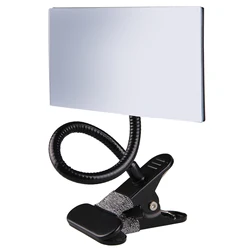 Magnifying Convex Mirror for Office Personal Privacy Safety Flexible Clip on Computer Desk Cubicle Security Field Vision