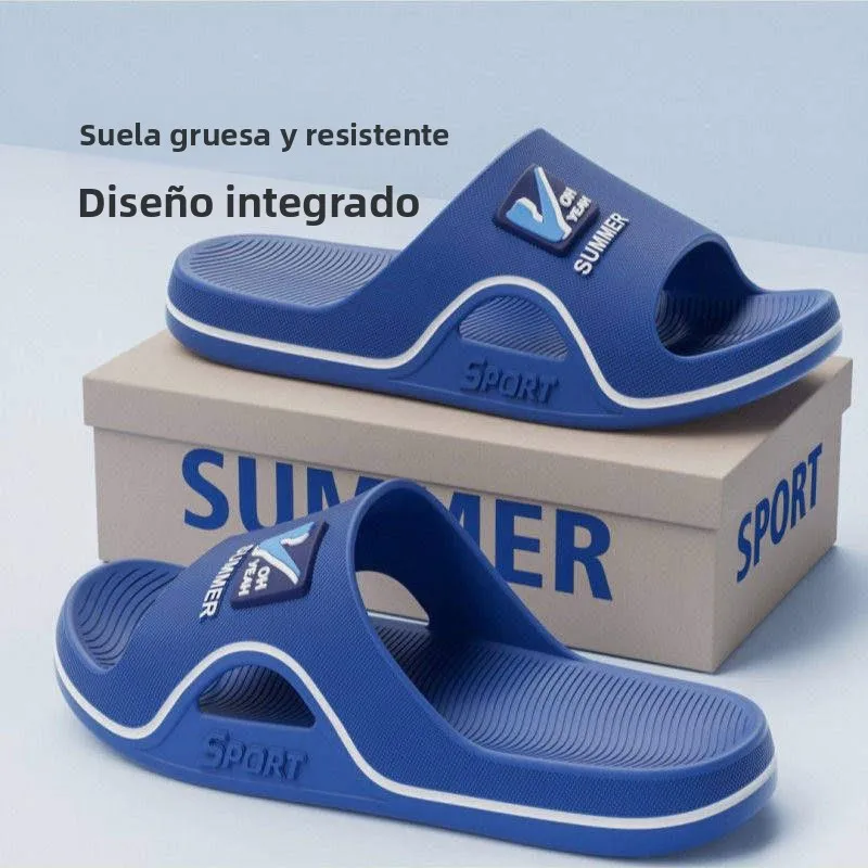 Zapatillas de hombre para verano, nuevas, resistentes al desgaste, con suela gruesa de EVA, suela suave, para uso en el hogar...