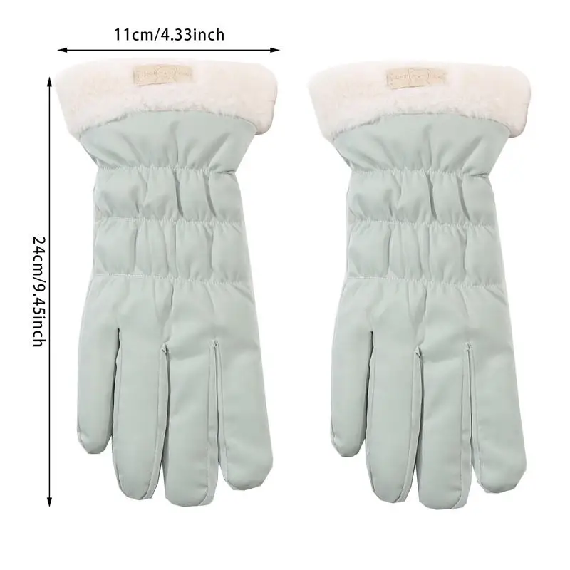 Fashion Elegant Touch Screen Gloves Windproof Waterproof Winter Women's Gloves Full Finger Hand Outdoors Warm Skiing Glove New