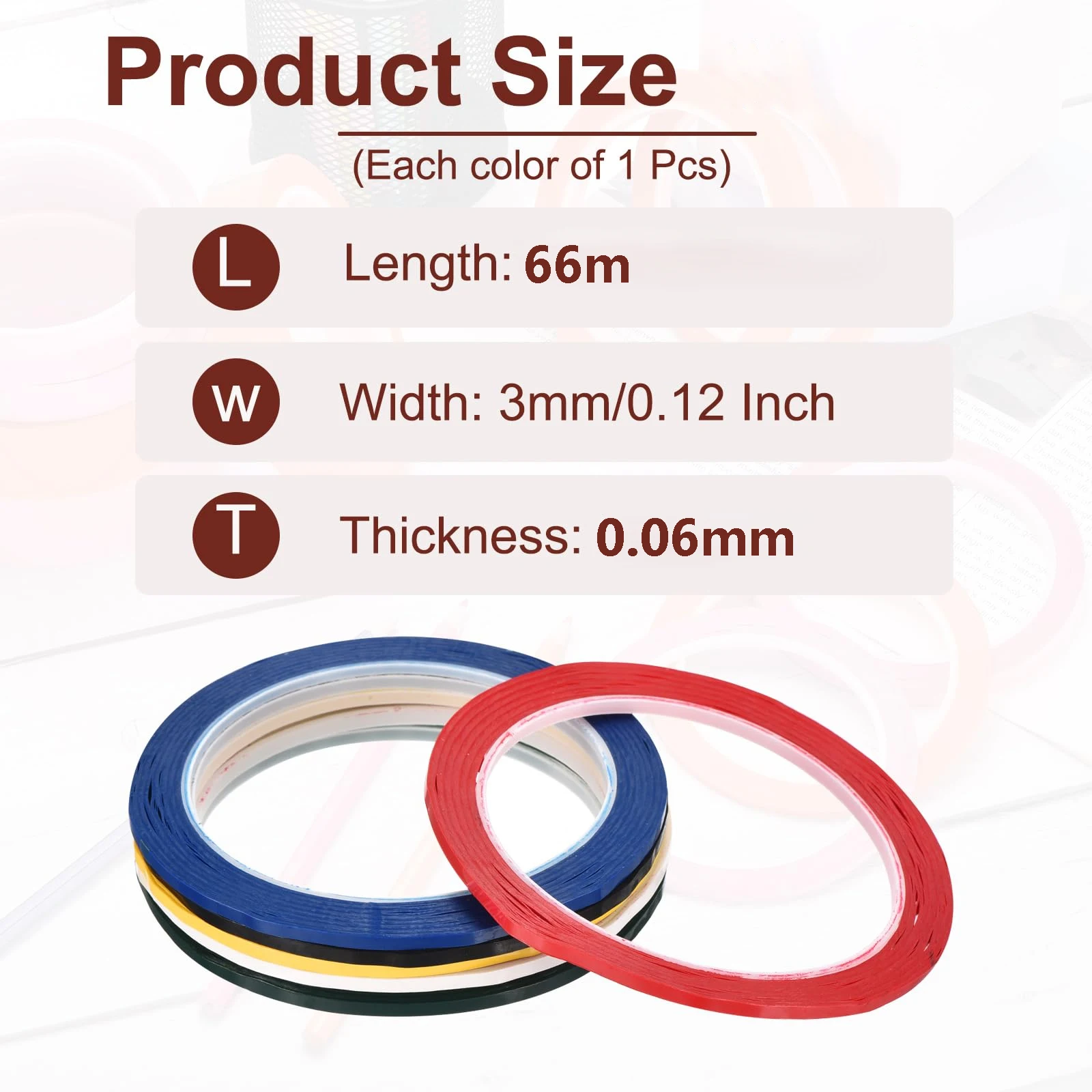 5 Rotoli di Nastro per Lavagna - Masking Tape Thin recensione e prezzo