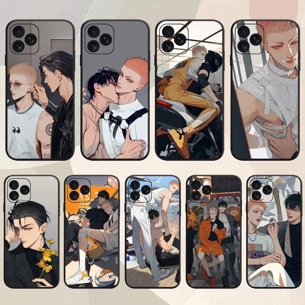 Cartoon BL 19 Days Comics Manhua Phone Case For iPhone 8 14 Mini X 15 XS 12 MAX 11 13 Xr Pro Plus Shell