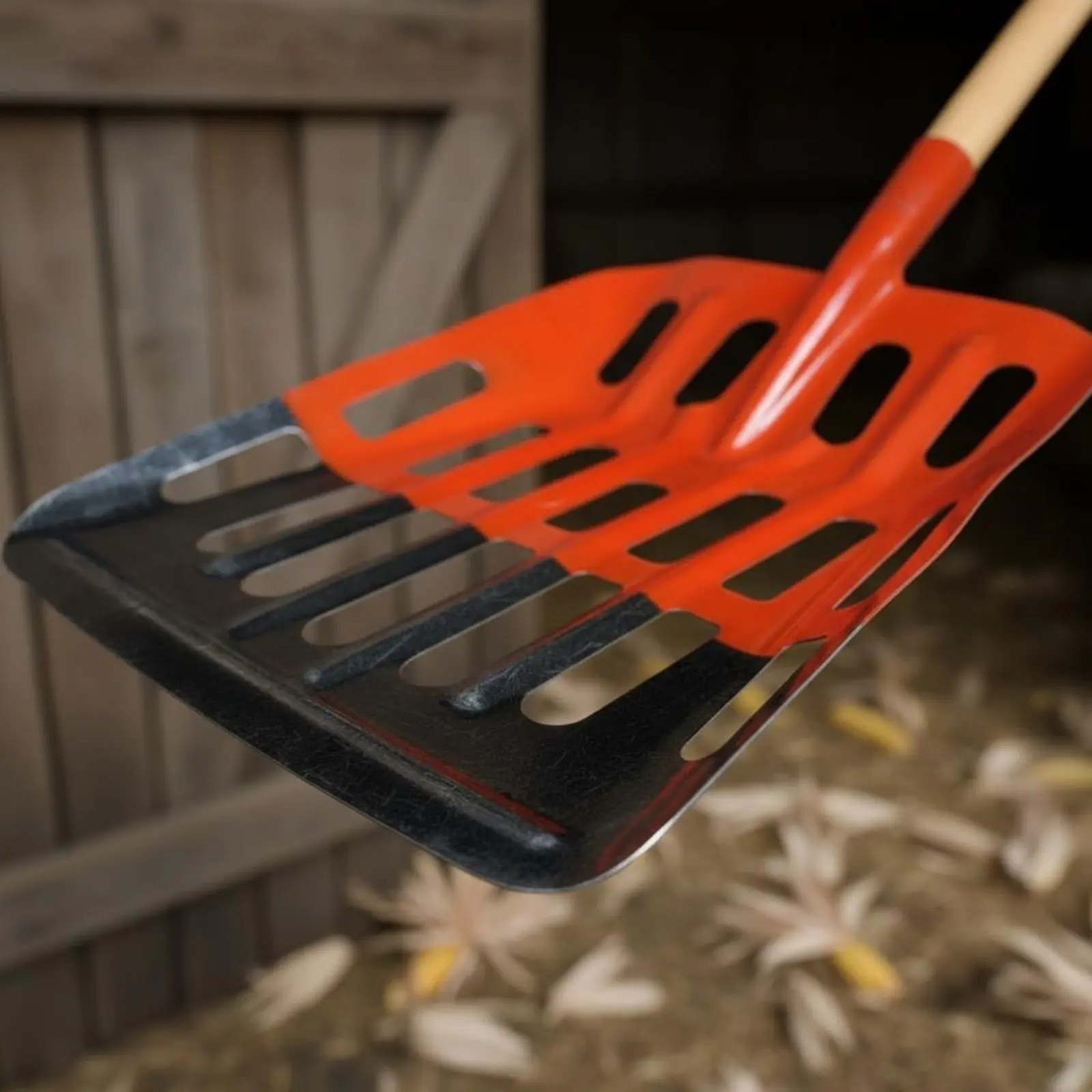 

Corn Sifting Shovel Manganese Steel Hollow-out Shovel Grain Sifting Fork Multi-Purpose Farm Tool Heavy Duty for Garden, Barn