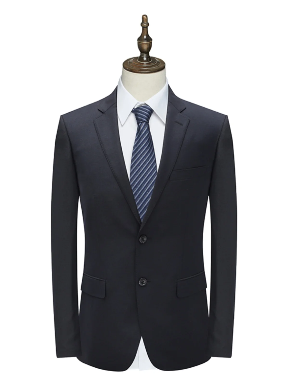 

Busin шерстяной мужской костюм Jaet с двумя пуговицами без разрезов, весна-осень Faion Ci Sle Long Sve Stand Fit, повседневная одежда