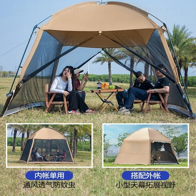 Outdoor large tent canopy shade mesh pergola portable anti-mosquito pergola tent sand