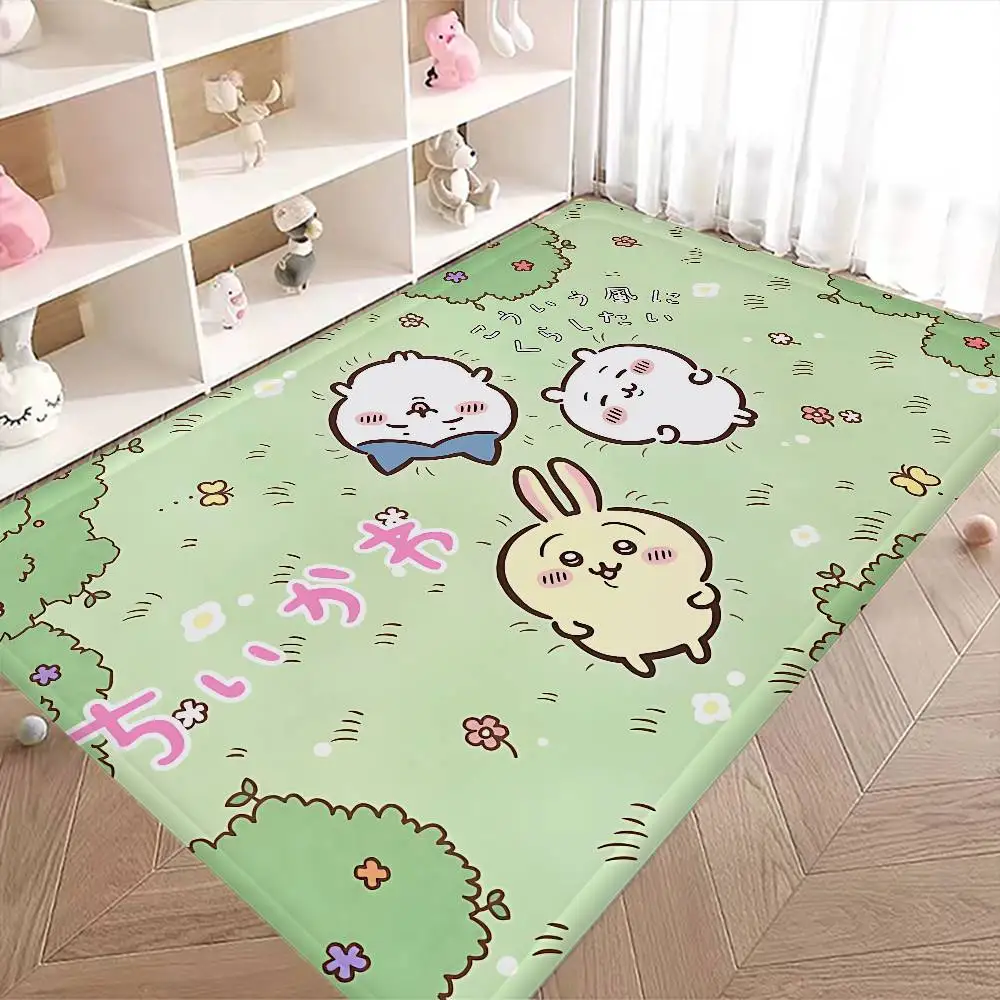 Cute Cartoon C-ChiikawaS Anime Floor Mat Nordic Style Home Doormat Bathroom-Toilet Mats Bedroom Hotel Decor Mat
