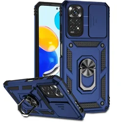 Fundas de teléfono con soporte de anillo de armadura para Xiaomi Redmi Note 11 10 9 8 Pro Ma 9S Prime Poco X3 NFC X4 M4 4G 5G XiaoMi 11 11T